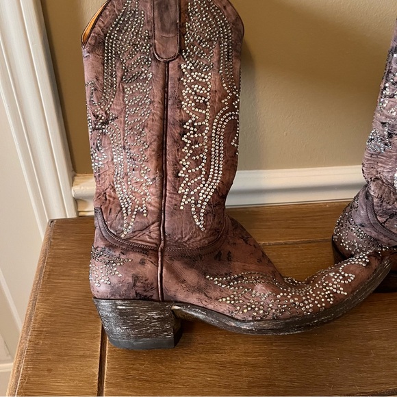 Old Gringo Shoes - Old Gringo Women's Boots - Eagle- Swarovski Crystal / Dark Brown